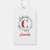 Alfabet Letter C Cadeaulabel (Achterkant)