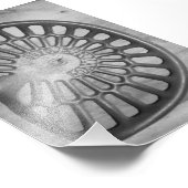 Alfabet Letter D9 Black en White, 4x6 Foto Afdruk (Hoek)