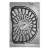 Alfabet Letter D9 Black en White, 4x6 Foto Afdruk (Voorkant)