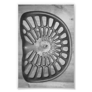 Alfabet Letter D9 Black en White, 4x6 Foto Afdruk