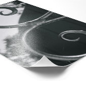 Alfabet Letter E (5) Black and White Foto Afdruk (Hoek)