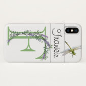 Alfabet letter F Lavendel Eucalyptus Dragonfly Case-Mate iPhone Case (Achterkant (horizontaal))
