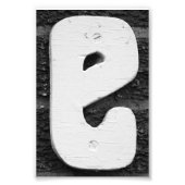 Alfabet Letter Fotografie E10 Black & White, 4x6 Foto Afdruk (Voorkant)