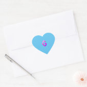 Alfabet letter G sticker. Hart Sticker (Envelop)
