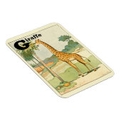 Alfabet Letter G voor Giraffe Magneet (Rechterzijde)