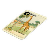 Alfabet Letter G voor Giraffe Magneet (Linkerzijde)