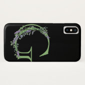 Alfabet letter G waterverf Lavendel Eucalyptus Case-Mate iPhone Case (Achterkant (horizontaal))