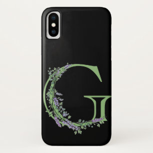 Alfabet letter G waterverf Lavendel Eucalyptus Case-Mate iPhone Case