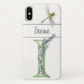 Alfabet letter I Lavendel Eucalyptus Dragonfly Case-Mate iPhone Case (Achterkant)