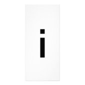 Alfabet Letter i Leren Onderwijs Kaart (Achterkant)