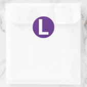 Alfabet letter "L" Sticker (Tas)