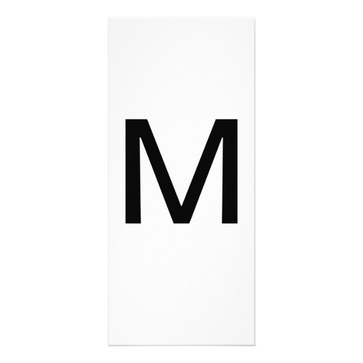 Alfabet Letter M Leren Onderwijs Kaart (Voorkant)