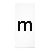 Alfabet Letter M Leren Onderwijs Kaart (Achterkant)