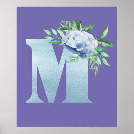 Alfabet letter M Poster