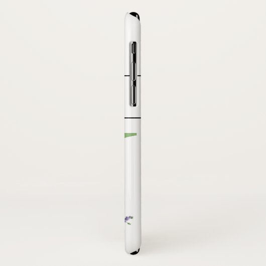 Alfabet letter N Lavendel Eucalyptus Dragonfly Case-Mate iPhone Case (Achterkant/links)