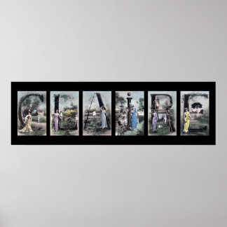 alfabet letter Name Art CLAIRE Poster
