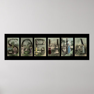  alfabet Letter Name Art Poster