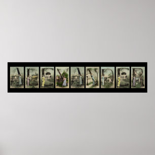  alfabet Letter Name Art Poster