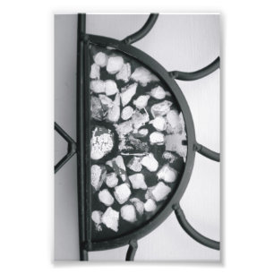 Alfabet Letter Photography D5 Black en White 4x6 Foto Afdruk