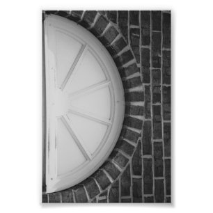 Alfabet Letter Photography D8 Black en White 4x6 Foto Afdruk