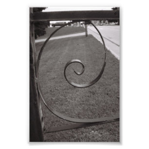 Alfabet Letter Photography E1 Black en White 4x6 Foto Afdruk