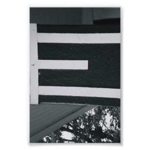 Alfabet Letter Photography E3 Black en White 4x6 Foto Afdruk