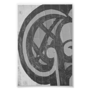 Alfabet Letter Photography G4 Black en White 4x6 Foto Afdruk