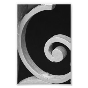 Alfabet Letter Photography G7 Black en White 4x6 Foto Afdruk