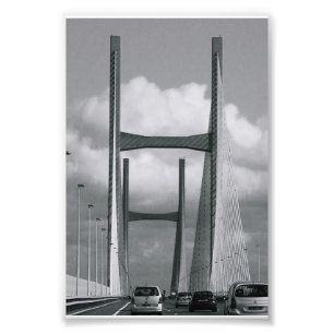 Alfabet Letter Photography H2 Black en White 4x6 Foto Afdruk