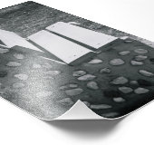 Alfabet Letter Photography L1 Black en White 4x6 Foto Afdruk (Hoek)