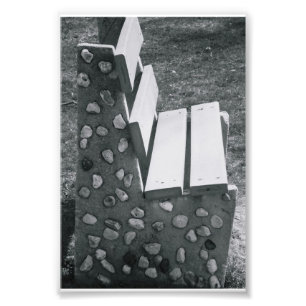 Alfabet Letter Photography L1 Black en White 4x6 Foto Afdruk