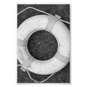 Alfabet Letter Photography O2 Black en White 4x6 Foto Afdruk