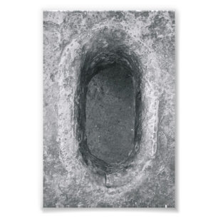 Alfabet Letter Photography O6 Black en White 4x6 Foto Afdruk
