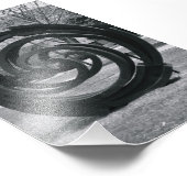 Alfabet Letter Photography O7 Black en White 4x6 Foto Afdruk (Hoek)