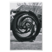 Alfabet Letter Photography O7 Black en White 4x6 Foto Afdruk (Voorkant)