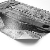 Alfabet Letter Photography T3 Black en White 4x6 Foto Afdruk (Hoek)