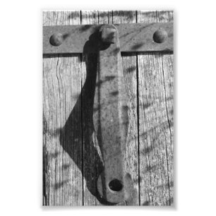 Alfabet Letter Photography T3 Black en White 4x6 Foto Afdruk