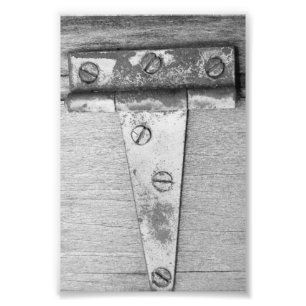 Alfabet Letter Photography T5 Black en White 4x6 Foto Afdruk