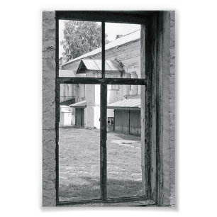 Alfabet Letter Photography T7 Black en White 4x6 Foto Afdruk