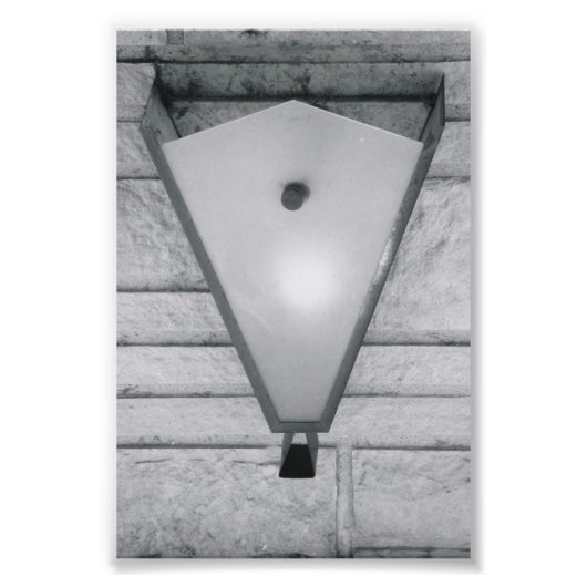 Alfabet Letter Photography V2 Black en White 4x6 Foto Afdruk (Voorkant)