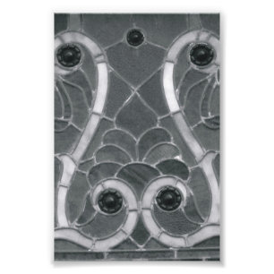 Alfabet Letter Photography W1 Black en White 4x6 Foto Afdruk