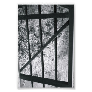 Alfabet Letter Photography Z4 Black en White 4x6 Foto Afdruk
