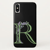 Alfabet letter R waterverf Lavendel Eucalyptus Case-Mate iPhone Case (Achterkant)