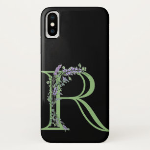 Alfabet letter R waterverf Lavendel Eucalyptus Case-Mate iPhone Case