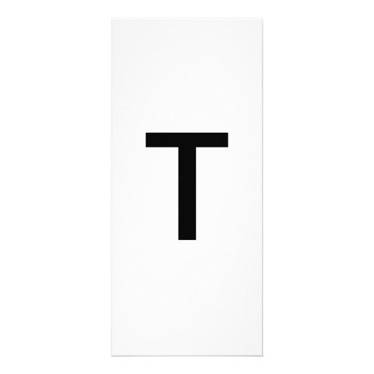 Alfabet Letter T Leren Onderwijs Kaart (Voorkant)