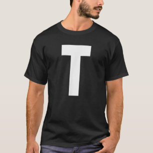 Alfabet letter T Shirt