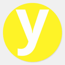 Alfabet letter ‘y’ Sticker