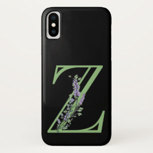 Alfabet letter Z Lavendel Eucalyptus Case-Mate iPhone Case