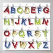 Alfabet Letters (4) Poster (Voorkant)