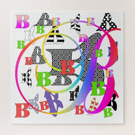 Alfabet letters B+B Legpuzzel (Verticaal)